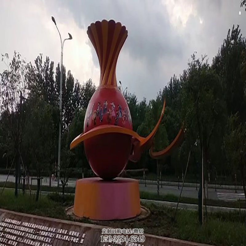 大型花瓶雕塑 雕塑底座订做 现代花瓶雕塑定制