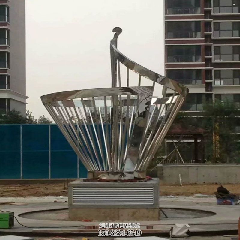 瓶子雕塑底座 广场景观雕塑供给 园林景观小品不锈钢瓶子生产