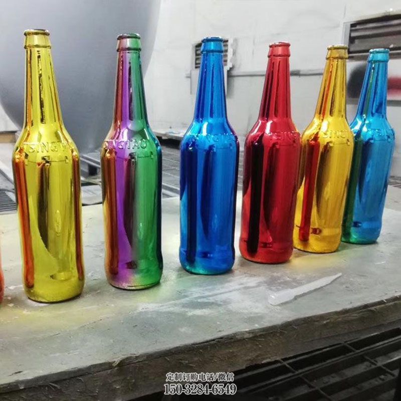 空间啤酒瓶雕塑 户外瓶子雕塑摆放精选 雕塑工艺服务商