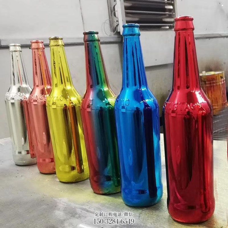 企业啤酒瓶雕塑 景观艺术瓶子雕塑承接 商场雕塑常用