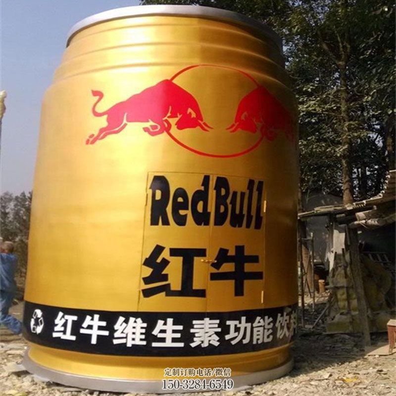 企业饮料瓶雕塑 景观艺术雕塑承接 商场瓶子雕塑常用